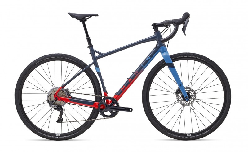 Rower gravel Marin Gestalt X11 XS 50cm czarno-czerwono niebieski
