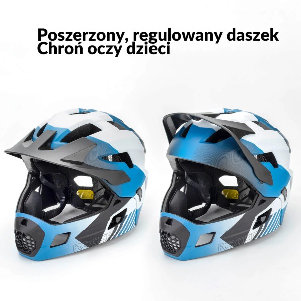 Kask dziecięcy fullface Rockbros TS-61 48-54cm (3)