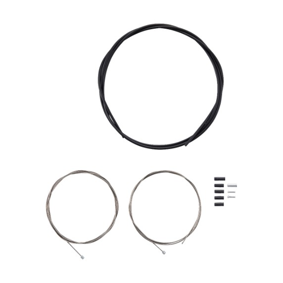 Zestaw linek i pancerzy przerzutki nierdzewne szosa Shimano czarne (3)