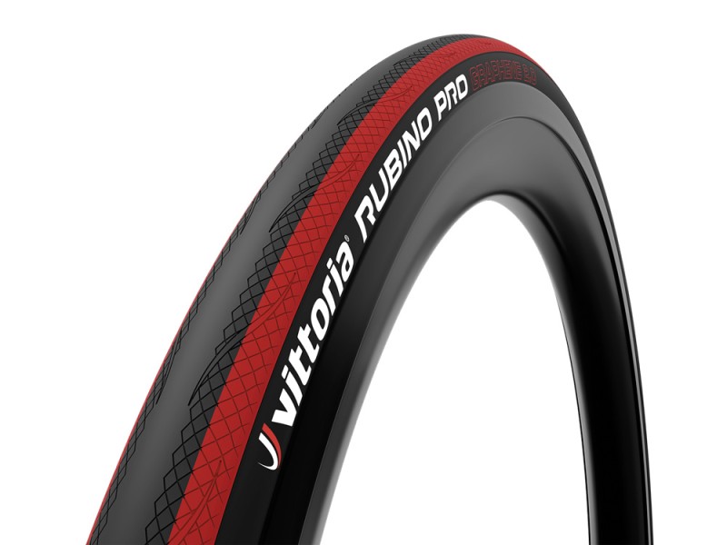 Opona 700x25C VITTORIA Rubino Pro G2.0 zwijana czarno-czerwona (1)