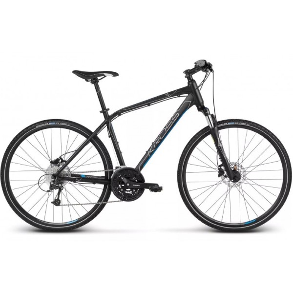 Rower Kross EVADO 6.0 męski L 21 czarno-niebieski (1)