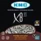 Łańcuch 8-rzędowy KMC X8 X8.93 Silver/Gray BOX 116o +spinka