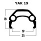 Obręcz 28” Schürmann Yak 19 Trek-28 wys.18mm 1xkapsel 32H