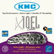 Łańcuch 10rzędowy KMC X10EL BOX 114 ogniw niklowany, puste ogniwa